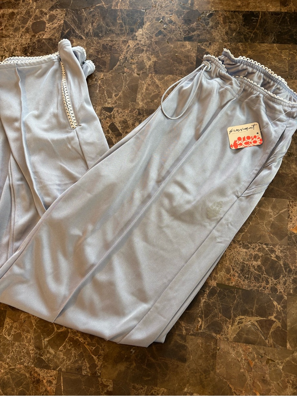 Free People Roll With It Draw Cord Track Pants NWT